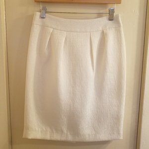 Banana Republic Shimmery Ivory Skirt - Size 4